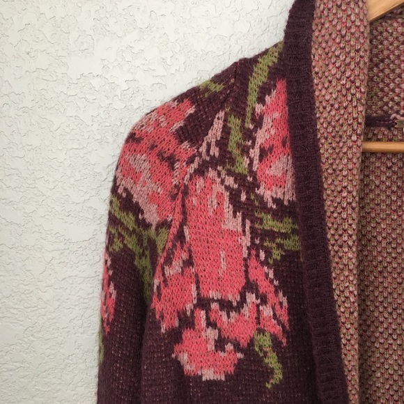 RARE Free People Flower Power Cardigan Sweater XS - Picture 4 of 8